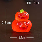 Glow in the Dark Pumpkin Resin Charms luminous flatback resin cabochons for DIY crafts