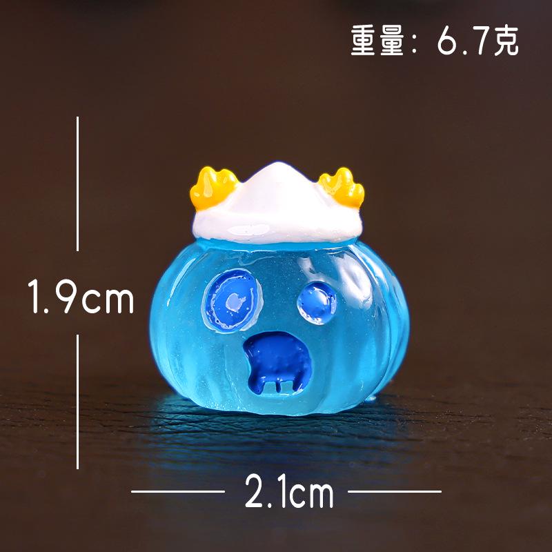 Glow in the Dark Pumpkin Resin Charms luminous flatback resin cabochons for DIY crafts