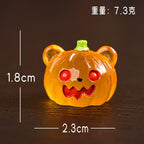 Glow in the Dark Pumpkin Resin Charms luminous flatback resin cabochons for DIY crafts