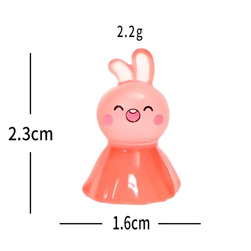 Pink bunny figurine size