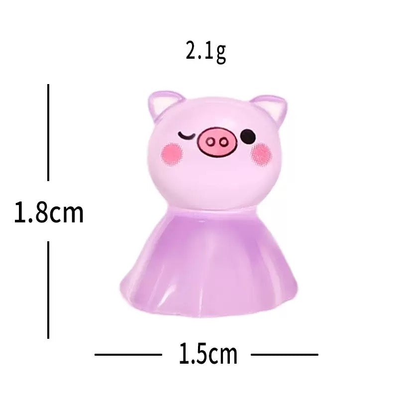 Pink pig figurine size