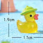 Glow in the dark yellow duck resin charm product photo