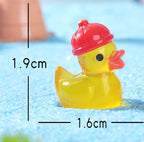 Glow in the dark yellow duck resin charm product photo